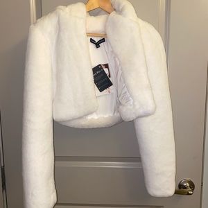 Naked Wardrobe Faux Fur Jacket